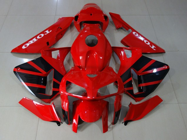 Rouge Brillant 2005-2006 Honda CBR600RR Carénage Moto