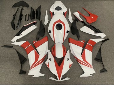 Rouge Brillant & Blanc 2012-2016 Honda CBR1000RR Carénage Moto