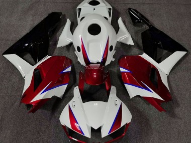 Rouge Brillant Blanc & Bleu 2013-2023 Honda CBR600RR Carénage Moto