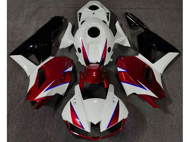 Rouge Brillant Blanc & Bleu 2013-2023 Honda CBR600RR Carénage Moto