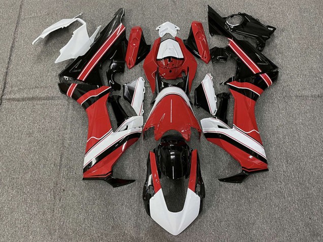 Rouge Brillant Blanc & Noir 2017-2023 Honda CBR1000RR Carénage Moto Rouge Brillant Blanc & Noir 2017-2023 Honda CBR1000RR Carénage Moto
