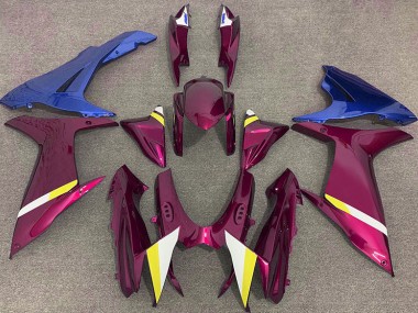 Rouge Brillant & Bleu 2011-2024 Suzuki GSXR 600-750 Carénage Moto