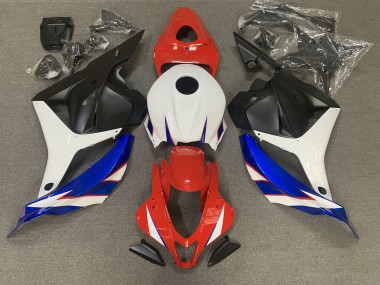Rouge Brillant Bleu & Blanc 2009-2012 Honda CBR600RR Carénage Moto
