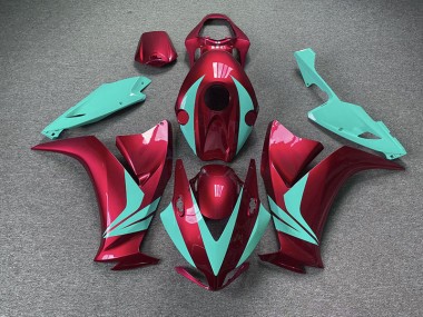 Rouge Brillant & Bleu Sarcelle 2012-2016 Honda CBR1000RR Carénage Moto