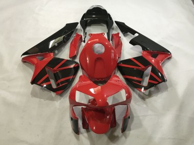 Rouge Brillant / Noir 2003-2004 Honda CBR600RR Carénage Moto