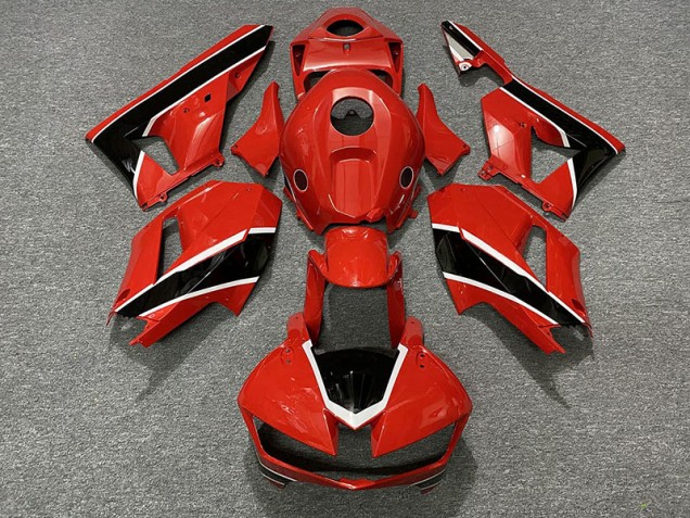 Rouge Brillant Noir & Blanc 2013-2023 Honda CBR600RR Carénage Moto Rouge Brillant Noir & Blanc 2013-2023 Honda CBR600RR Carénage Moto