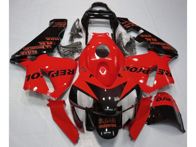 Rouge Brillant Repsol 2003-2004 Honda CBR600RR Carénage Moto Rouge Brillant Repsol 2003-2004 Honda CBR600RR Carénage Moto