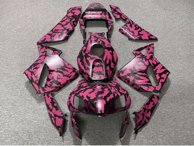 Rouge Camouflage 2003-2004 Honda CBR600RR Carénage Moto