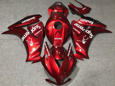 Rouge Foncé Personnalisé 2012-2016 Honda CBR1000RR Carénage Moto