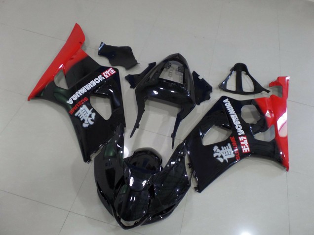 Rouge & Noir 2003-2004 Suzuki GSXR 1000 Carénage Moto Rouge & Noir 2003-2004 Suzuki GSXR 1000 Carénage Moto