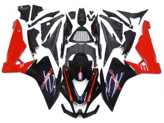 Rouge & Noir 2010-2015 Aprilia RSV4 1000 Carénage Moto Rouge & Noir 2010-2015 Aprilia RSV4 1000 Carénage Moto