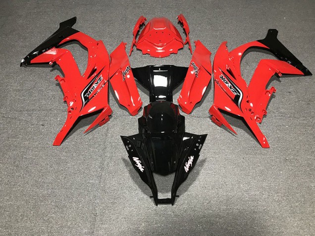 Rouge & Noir 2011-2015 Kawasaki ZX10R Carénage Moto Rouge & Noir 2011-2015 Kawasaki ZX10R Carénage Moto