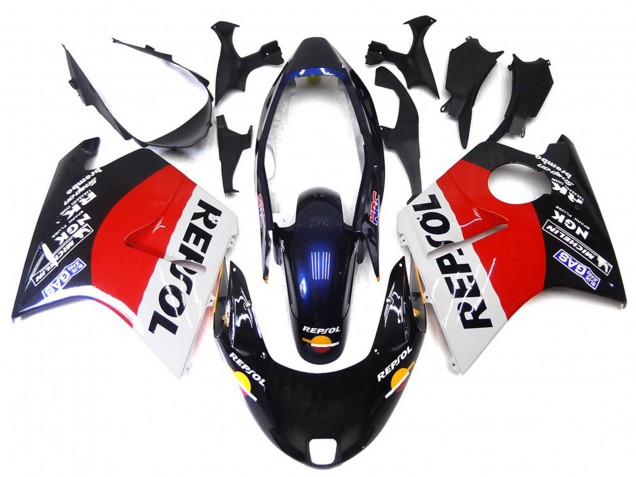 Rouge Noir & Blanc Repsol 1996-2007 Honda CBR1100XX Carénage Moto Rouge Noir & Blanc Repsol 1996-2007 Honda CBR1100XX Carénage Moto
