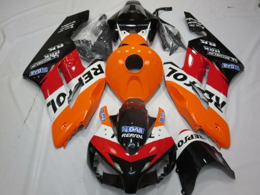 Rouge Noir Mat 2004-2005 Honda CBR1000RR Carénage Moto