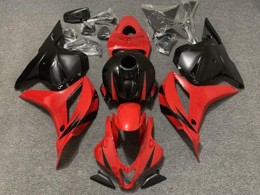 Rouge & Noir Mat 2009-2012 Honda CBR600RR Carénage Moto