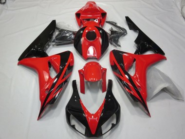 Rouge Noir OEM Style Sans Décalcomanies 2006-2007 Honda CBR1000RR Carénage Moto
