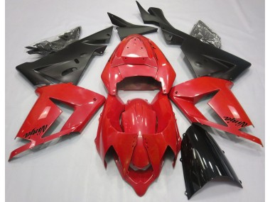 Rouge Perle & Noir 2004-2005 Kawasaki ZX10R Carénage Moto