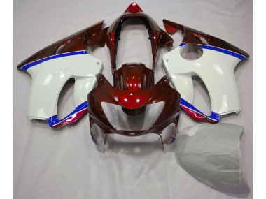 Rouge Profond & Bleu 1999-2000 Honda CBR600 F4 Carénage Moto