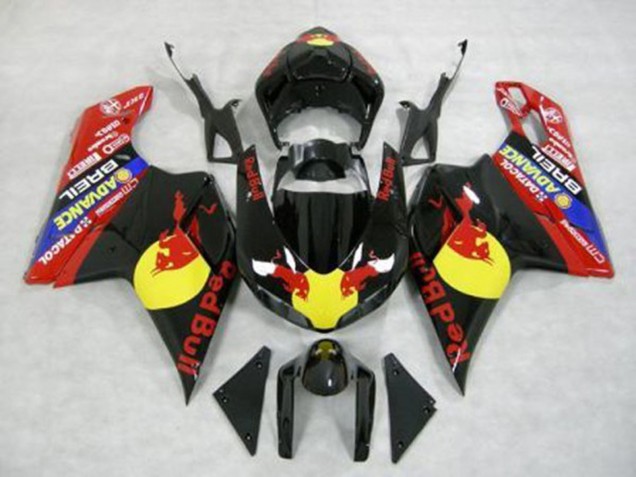 Rouge Taureau 2007-2014 Ducati 848 1098 1198 Carénage Moto Rouge Taureau 2007-2014 Ducati 848 1098 1198 Carénage Moto