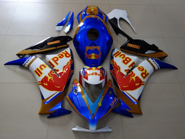 Rouge Taureau Bleu & Or 2012-2016 Honda CBR1000RR Carénage Moto Rouge Taureau Bleu & Or 2012-2016 Honda CBR1000RR Carénage Moto
