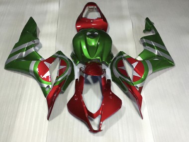 Rouge & Vert Captain America 2007-2008 Honda CBR600RR Carénage Moto