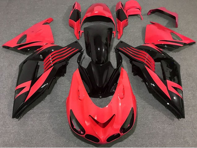 Rouge Vif 2006-2011 Kawasaki ZX14R Carénage Moto Rouge Vif 2006-2011 Kawasaki ZX14R Carénage Moto