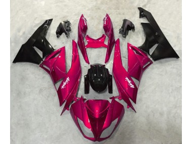 Rouge Vif Brillant 2009-2012 Kawasaki ZX6R Carénage Moto