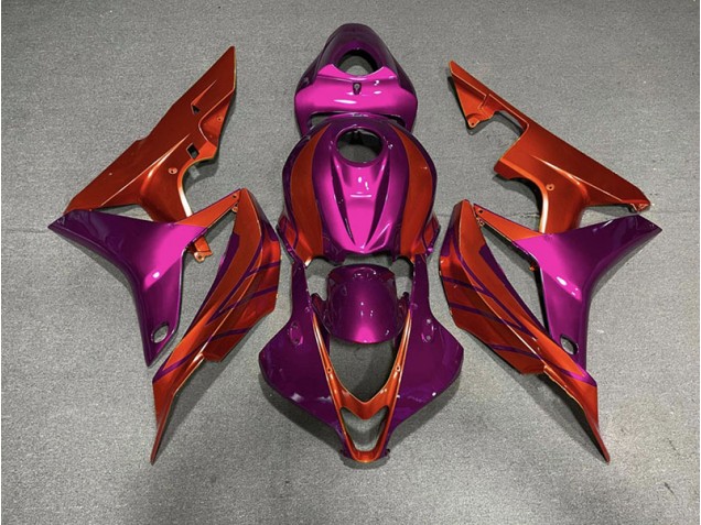 Rouge Violet 2007-2008 Honda CBR600RR Carénage Moto Rouge Violet 2007-2008 Honda CBR600RR Carénage Moto