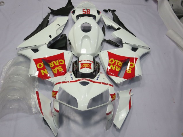 San Carlo 58 2005-2006 Honda CBR600RR Carénage Moto San Carlo 58 2005-2006 Honda CBR600RR Carénage Moto