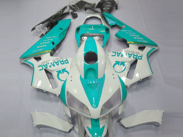 Sarcelle Personnalisée 2005-2006 Honda CBR600RR Carénage Moto Sarcelle Personnalisée 2005-2006 Honda CBR600RR Carénage Moto
