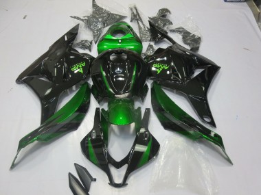 Spécial Vert Brillant Noir 2009-2012 Honda CBR600RR Carénage Moto