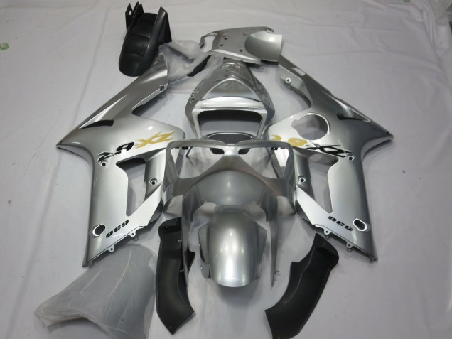 Style Argent OEM 2003-2004 Kawasaki ZX6R Carénage Moto Style Argent OEM 2003-2004 Kawasaki ZX6R Carénage Moto