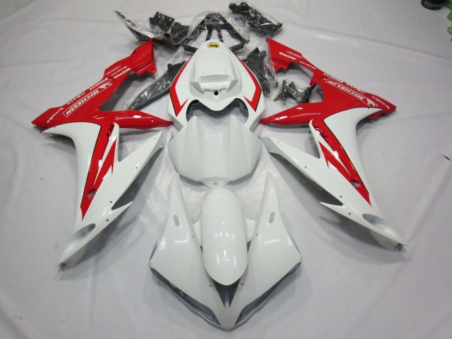 Style Blanc & Rouge 2004-2006 Yamaha R1 Carénage Moto Style Blanc & Rouge 2004-2006 Yamaha R1 Carénage Moto