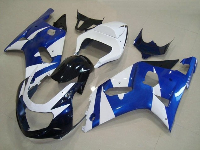 Style Bleu & Blanc OEM 2001-2003 Suzuki GSXR 600-750 Carénage Moto Style Bleu & Blanc OEM 2001-2003 Suzuki GSXR 600-750 Carénage Moto