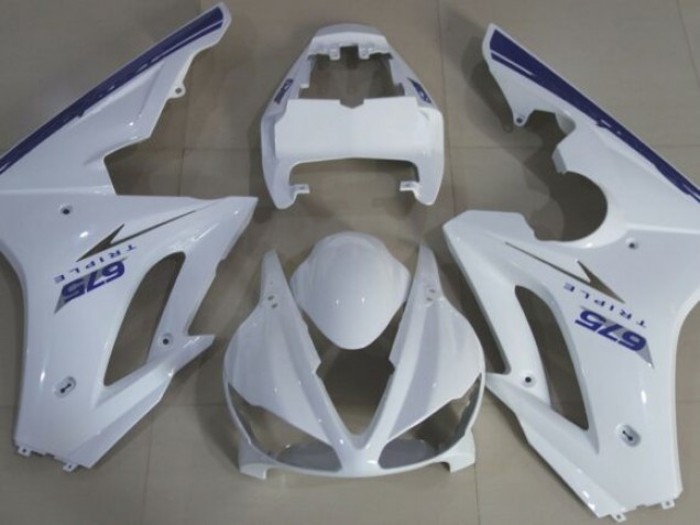 Style Bleu Blanc OEM 2009-2012 Triumph Daytona 675 Carénage Moto Style Bleu Blanc OEM 2009-2012 Triumph Daytona 675 Carénage Moto