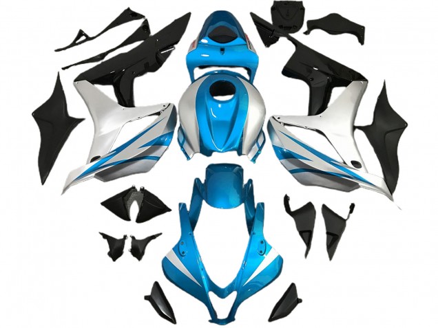 Style Bleu Clair & Argent OEM 2007-2008 Honda CBR600RR Carénage Moto Style Bleu Clair & Argent OEM 2007-2008 Honda CBR600RR Carénage Moto