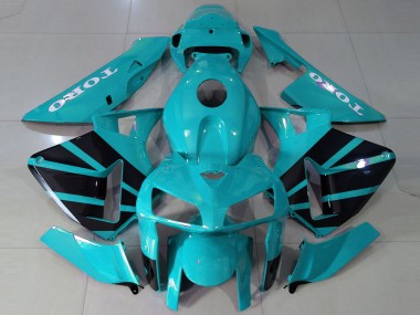 Style Bleu Sarcelle OEM 2005-2006 Honda CBR600RR Carénage Moto