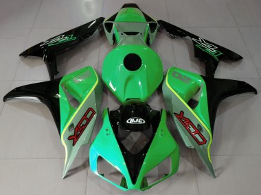 Style Cbr Vert Brillant & Noir 2006-2007 Honda CBR1000RR Carénage Moto