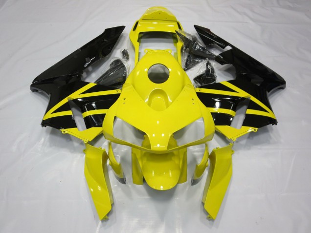 Style Jaune & Noir OEM 2003-2004 Honda CBR600RR Carénage Moto Style Jaune & Noir OEM 2003-2004 Honda CBR600RR Carénage Moto