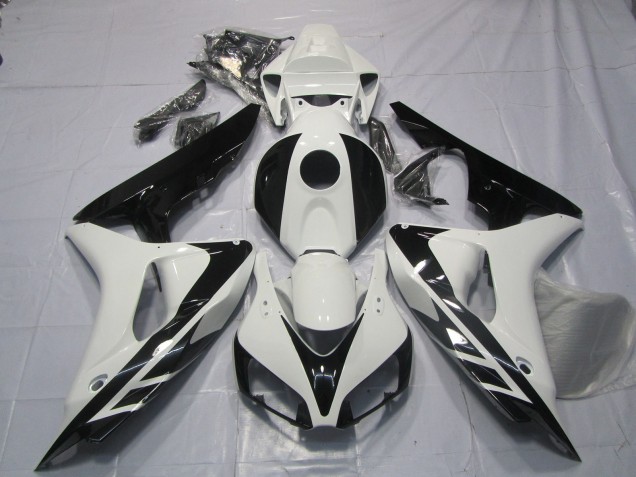 Style Noir & Blanc OEM Sans Décalcomanies 2006-2007 Honda CBR1000RR Carénage Moto Style Noir & Blanc OEM Sans Décalcomanies 2006-2007 Honda CBR1000RR Carénage Moto