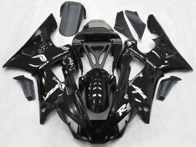 Style Noir Brillant 2000-2001 Yamaha R1 Carénage Moto Style Noir Brillant 2000-2001 Yamaha R1 Carénage Moto