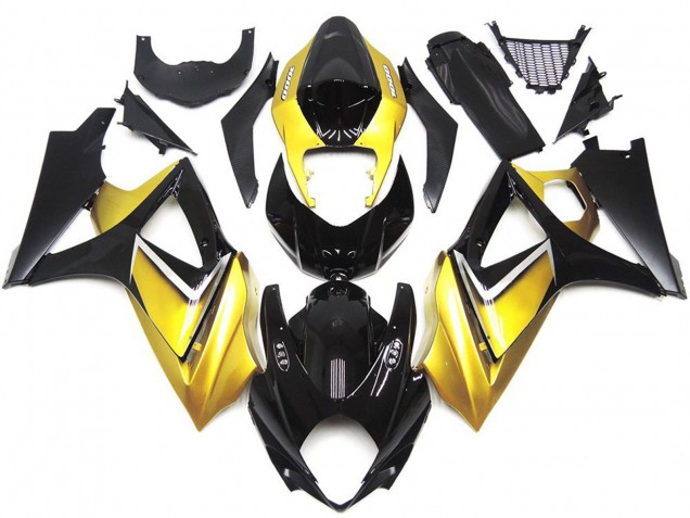 Style Personnalisé OEM Jaune Or 2007-2008 Suzuki GSXR 1000 Carénage Moto Style Personnalisé OEM Jaune Or 2007-2008 Suzuki GSXR 1000 Carénage Moto