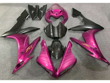 Style Rose Vif & Fibre De Carbone 2004-2006 Yamaha R1 Carénage Moto
