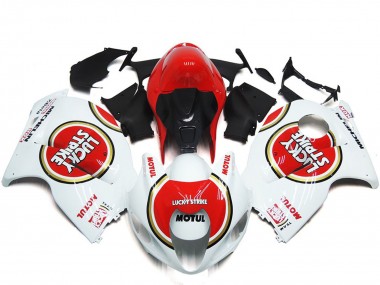 Style Rouge Lucky Strike 1997-2007 Suzuki GSXR 1300 Carénage Moto