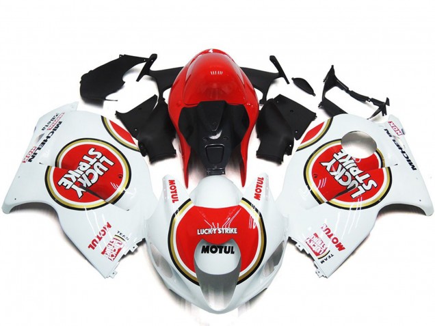 Style Rouge Lucky Strike 1997-2007 Suzuki GSXR 1300 Carénage Moto Style Rouge Lucky Strike 1997-2007 Suzuki GSXR 1300 Carénage Moto