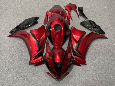 Style Rouge & Noir 2012-2016 Honda CBR1000RR Carénage Moto