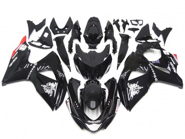Style Rouge Noir Brillant Uni 2009-2016 Suzuki GSXR 1000 Carénage Moto Style Rouge Noir Brillant Uni 2009-2016 Suzuki GSXR 1000 Carénage Moto
