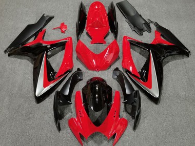 Style Rouge Noir OEM 2006-2007 Suzuki GSXR 600-750 Carénage Moto
