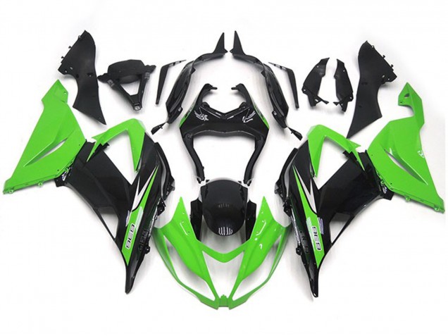 Style Vibrant Vert & Noir OEM 2013-2018 Kawasaki ZX6R Carénage Moto Style Vibrant Vert & Noir OEM 2013-2018 Kawasaki ZX6R Carénage Moto