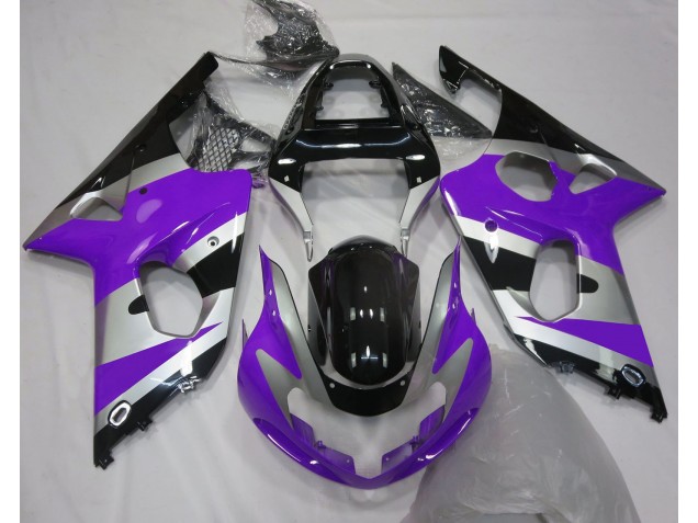 Style Violet Argent OEM 2000-2002 Suzuki GSXR 1000 Carénage Moto Style Violet Argent OEM 2000-2002 Suzuki GSXR 1000 Carénage Moto
